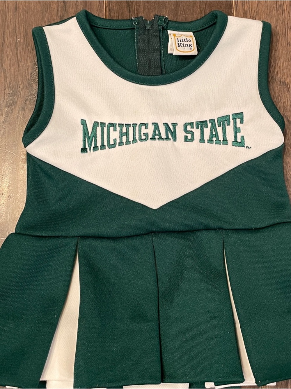 Vtg. Little King Michigan State Spartans Cheerleading Dress 12m
